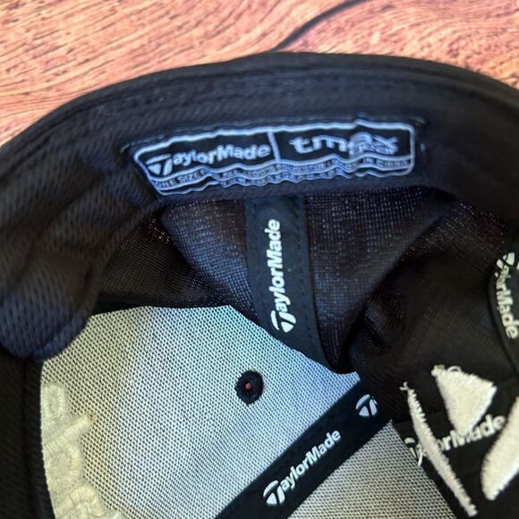 TAYLOR MADE Embroidered R9 Burner Black One Size Adjustable Golf Hat / Cap - Picture 6 of 8
